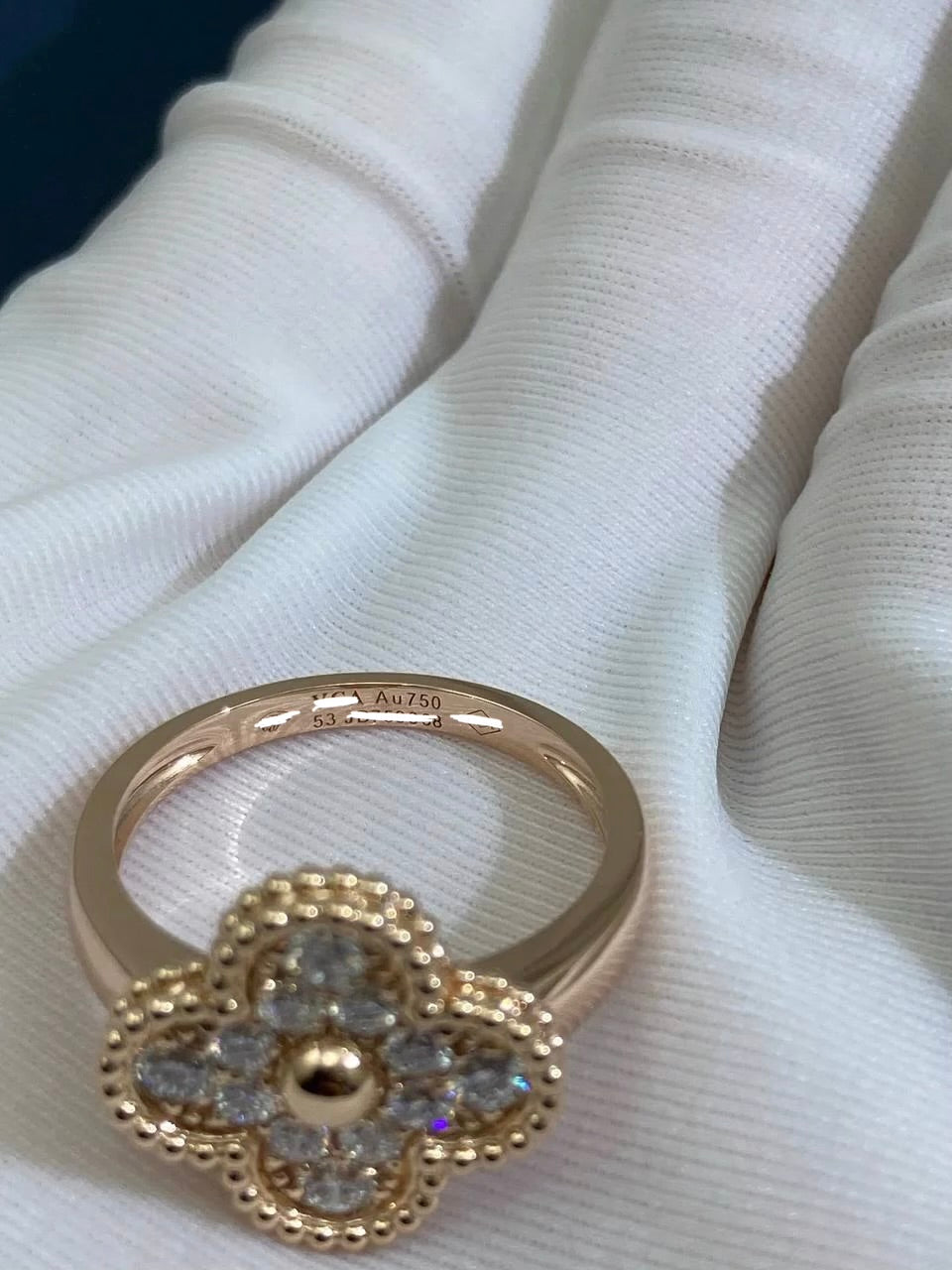 VC full pave diamond ring