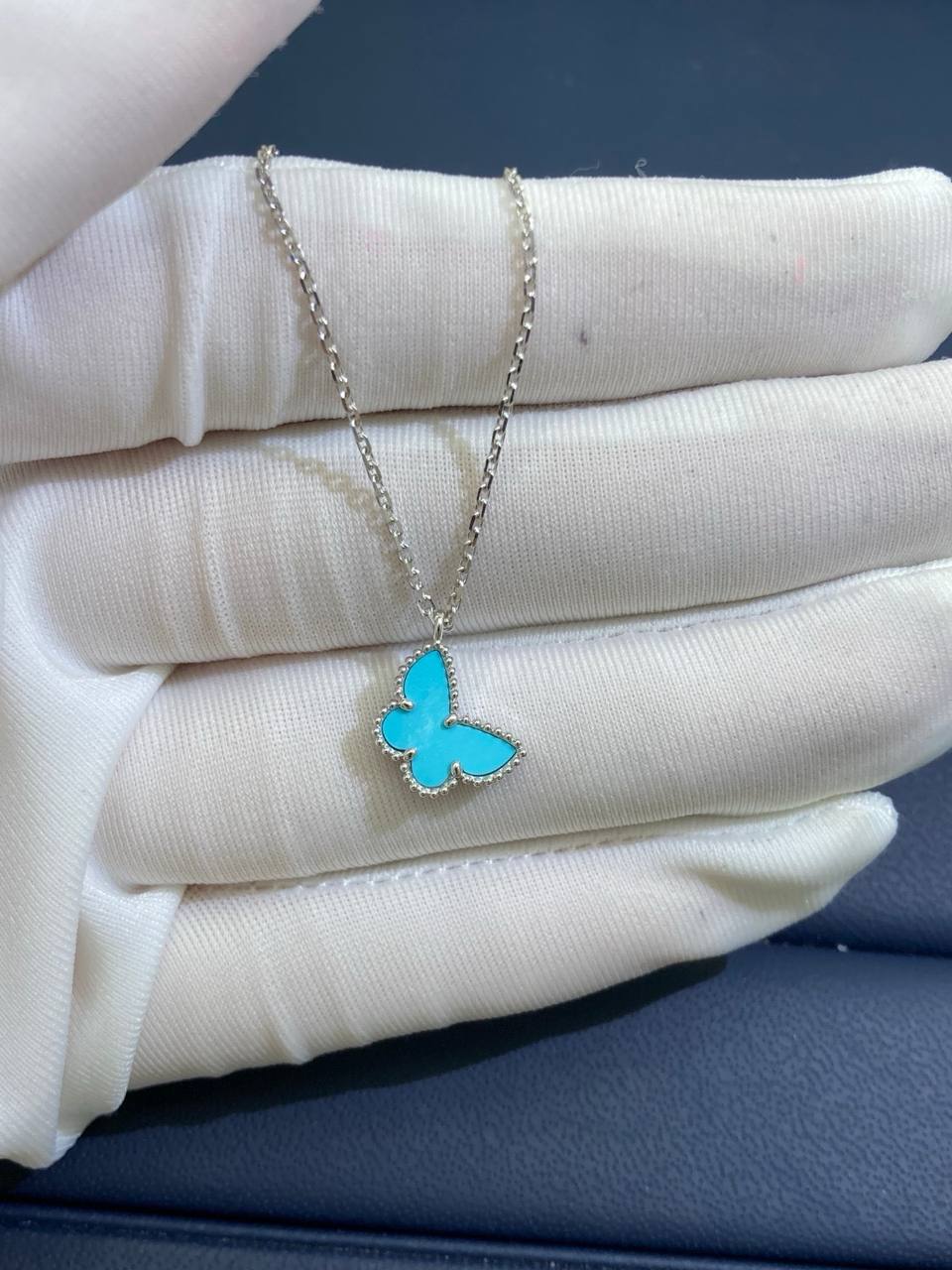 VC butterfly Turquoise pendant, Mini model