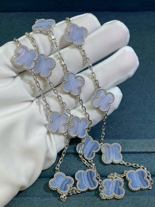 VC 20 motif Chalcedony necklace