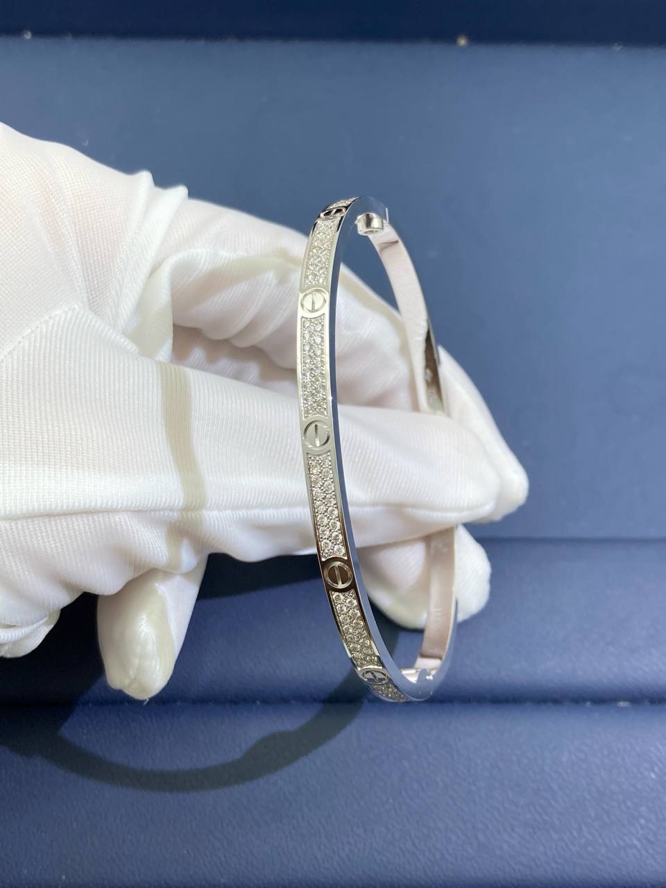 Love full pave diamond bracelet Small model