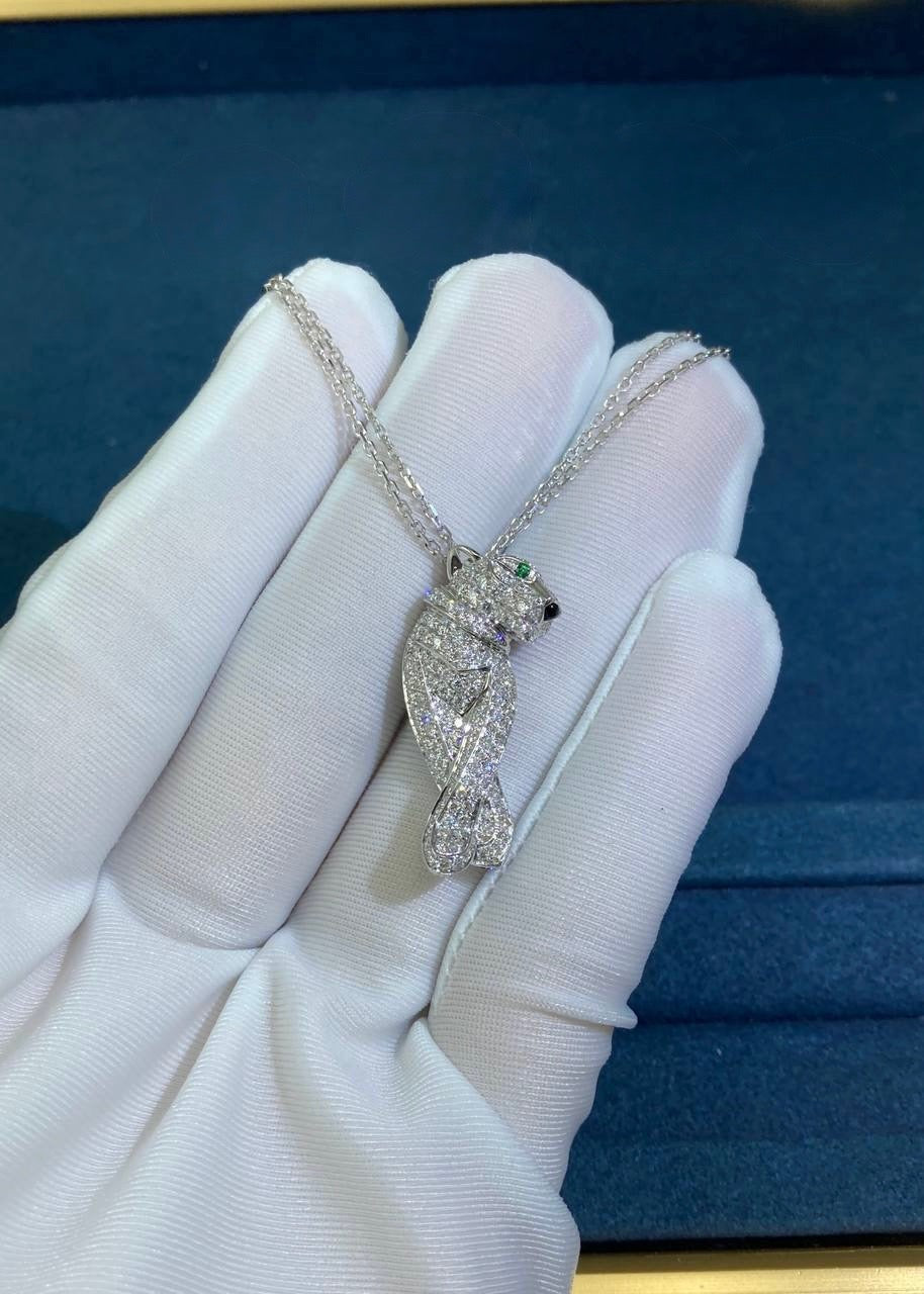 Panther diamond pendant