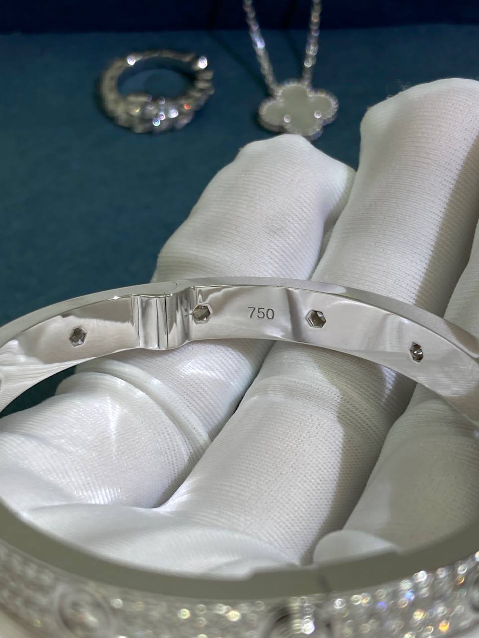 Love full pave diamond bracelet