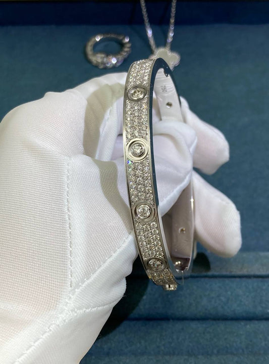 Love full pave diamond bracelet