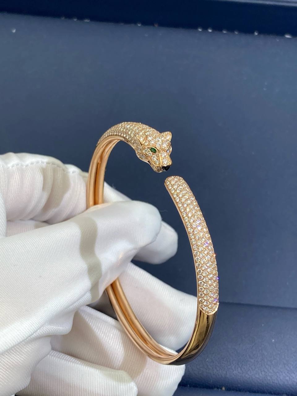 Panther pave diamond bracelet