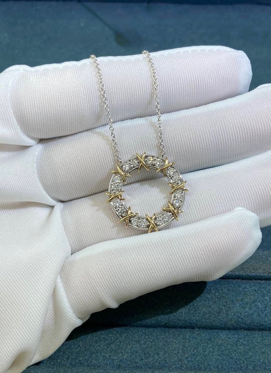 TC pendant with diamonds