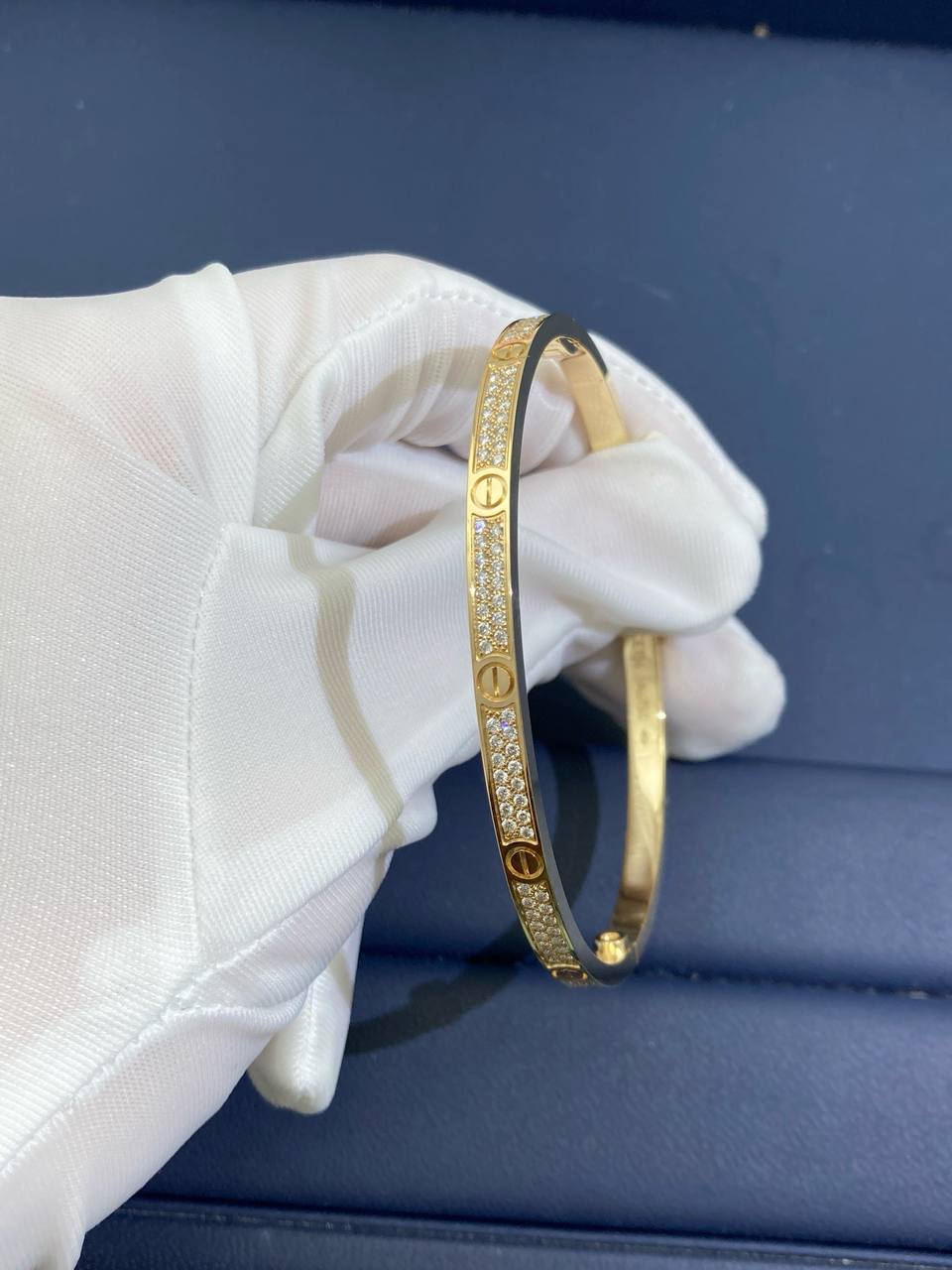 Love full pave diamond bracelet Small model