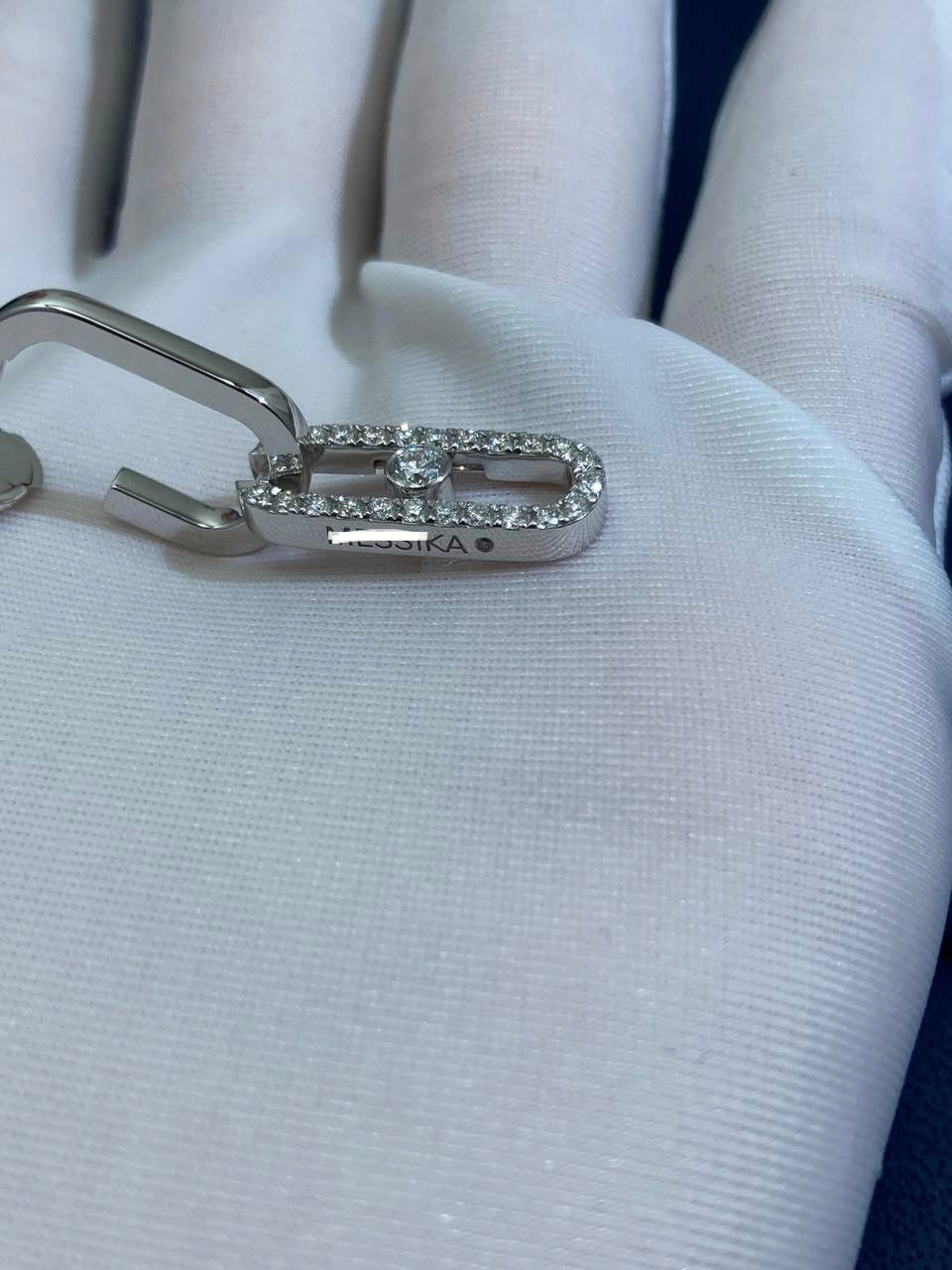 MSSK pendant earrings with diamonds