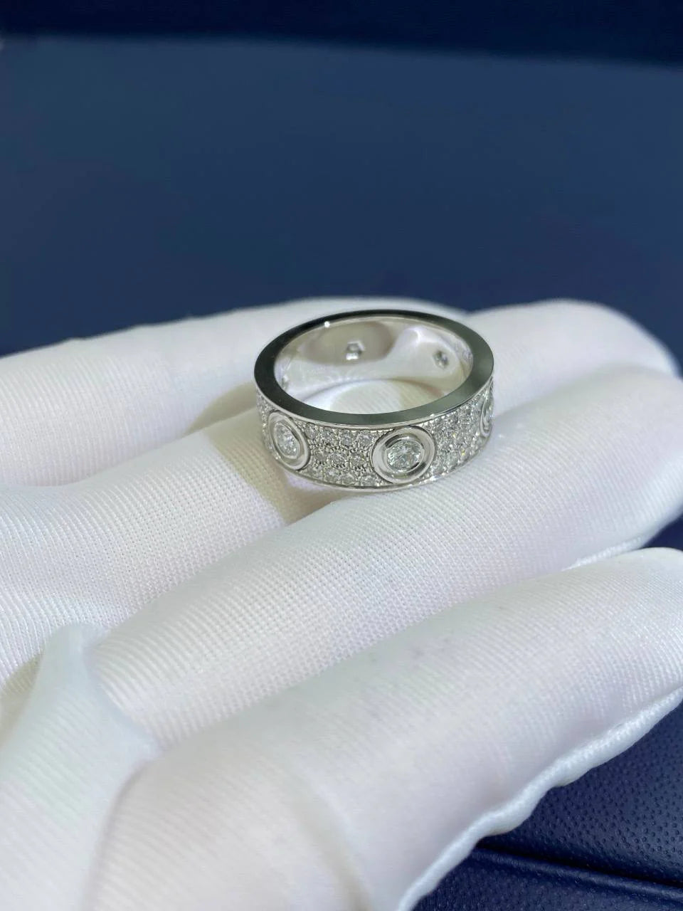 Love full pave diamond ring, Classic model