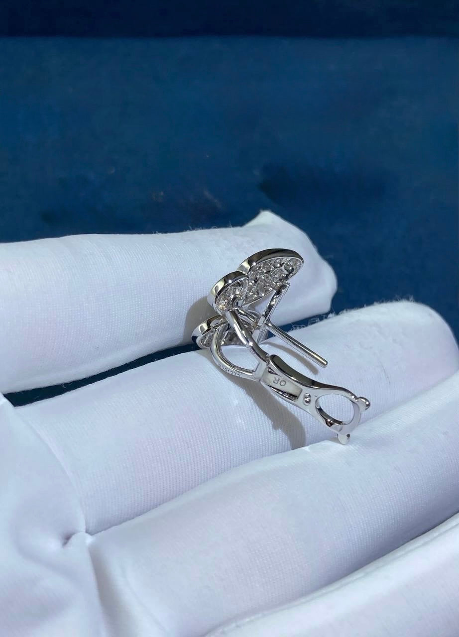 VC butterfly earrings with sapphires and diamonds