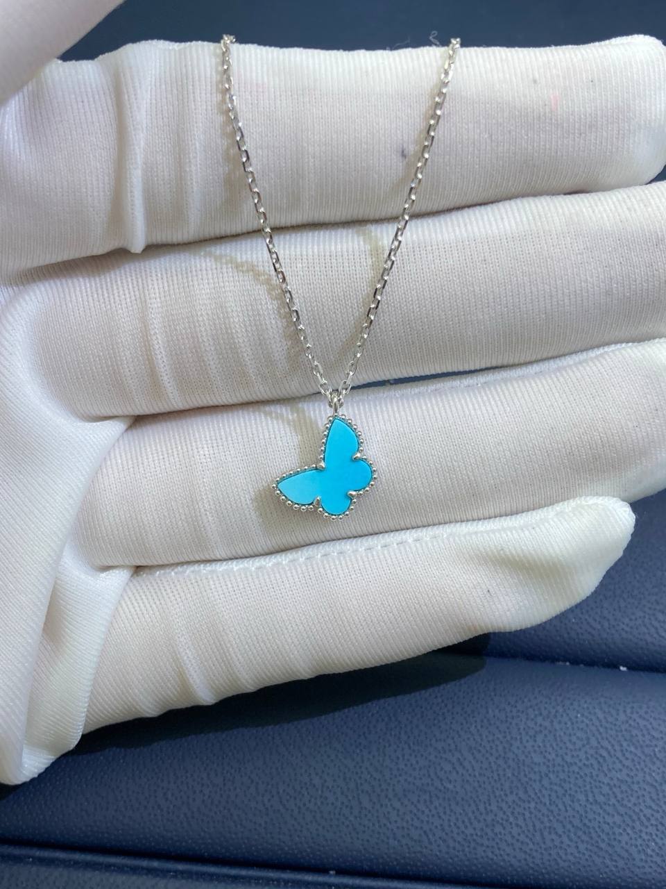 VC butterfly Turquoise pendant, Mini model