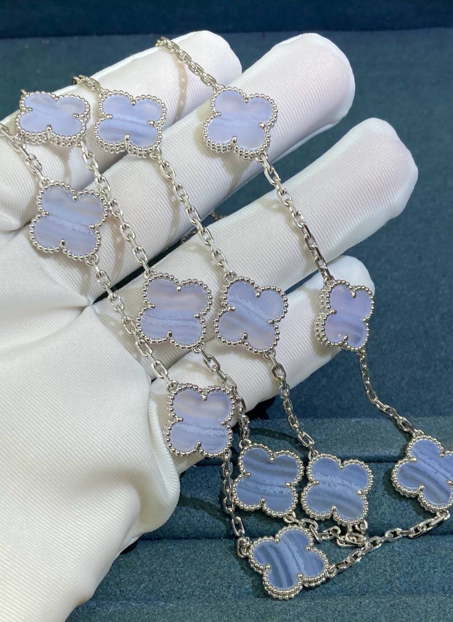 VC 20 motif Chalcedony necklace