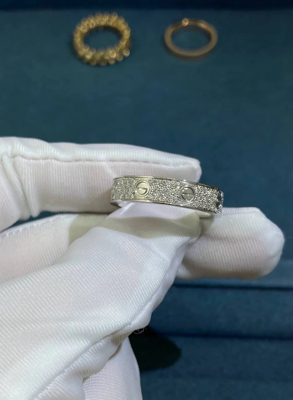 Love full pave diamond ring, Small model