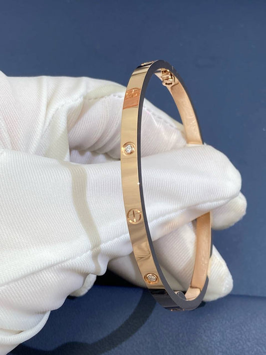 Love bracelet with 6 diamonds, Small model