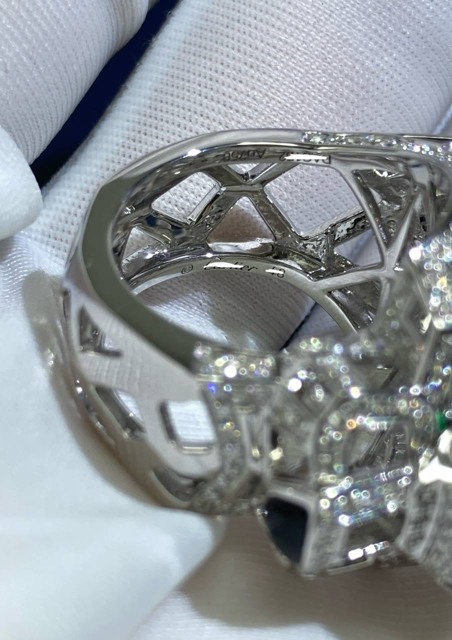 Panther full pave Open-work diamond ring