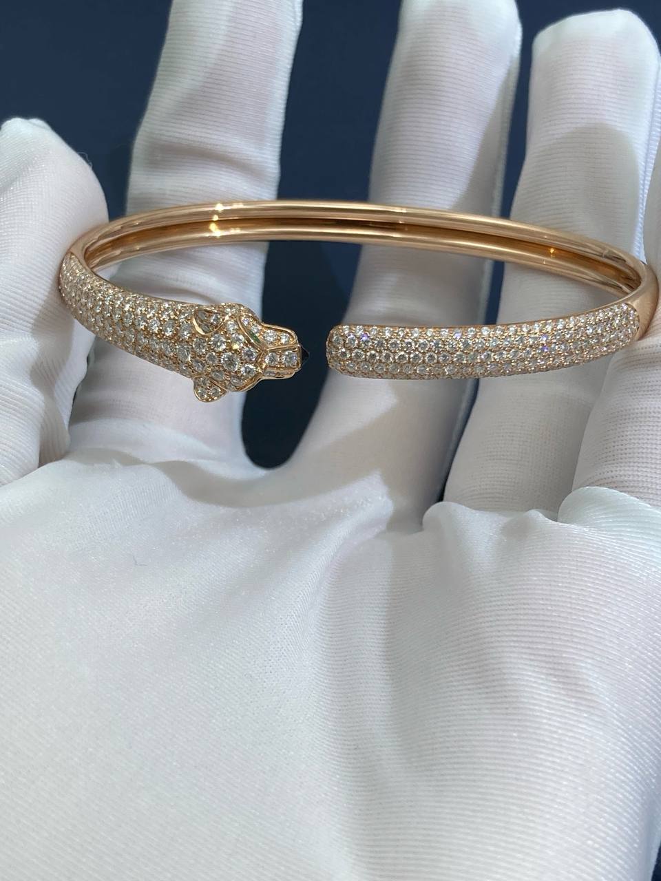 Panther pave diamond bracelet