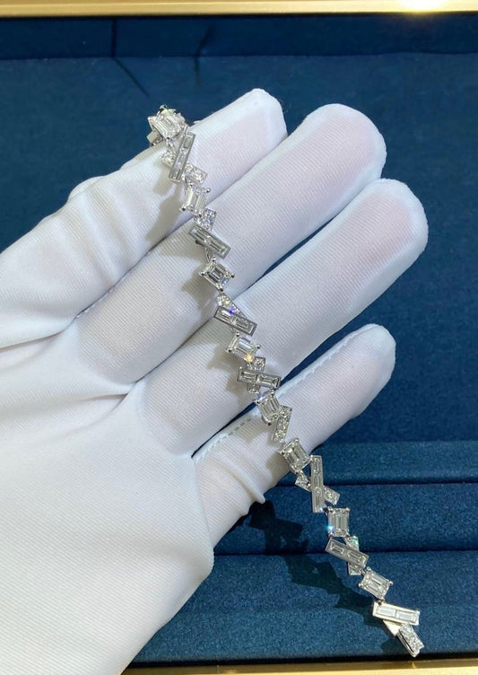 GRFF full pave diamond tread bracelet