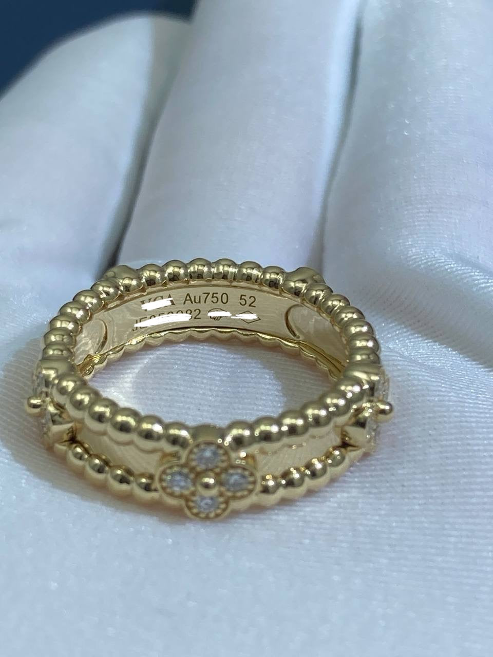 VC floral ring with diamonds, Small model