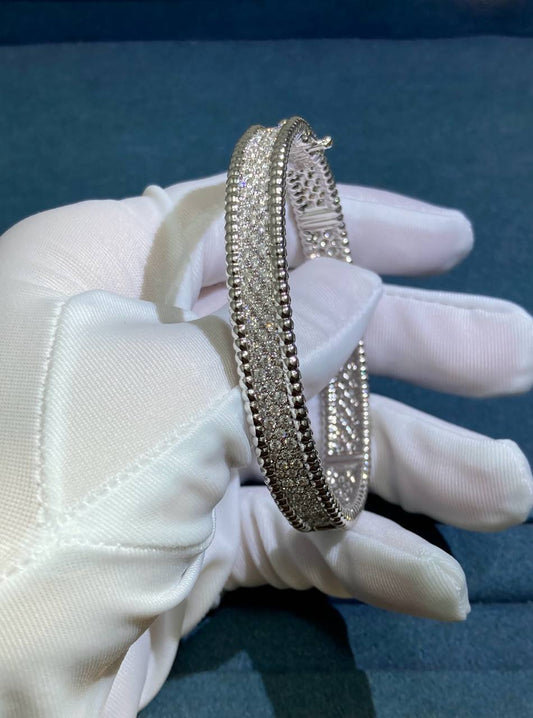 VC three-row full pave diamond bracelet