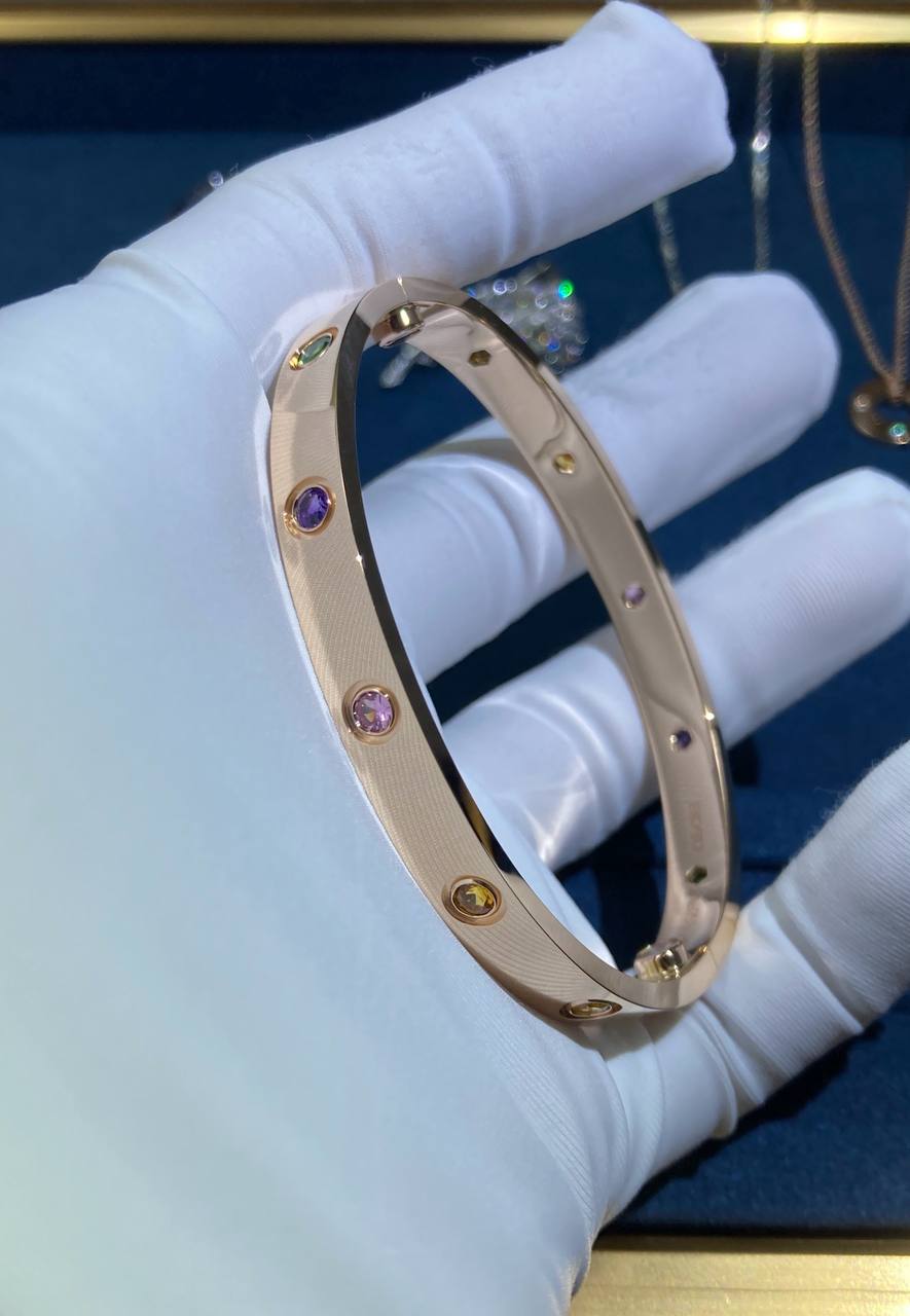 Love Multi-gem rainbow bracelet