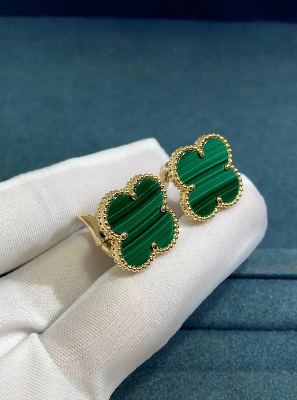 VC Malachite earrings 20mm