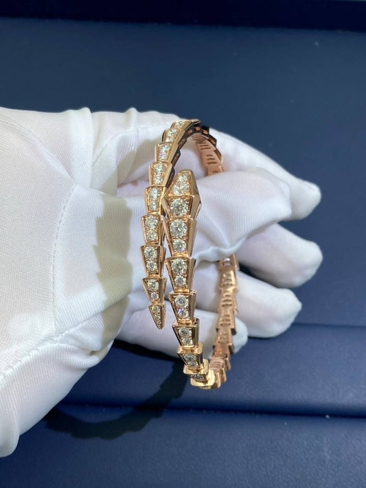 Serpenti full pave diamond bracelet, Classic model