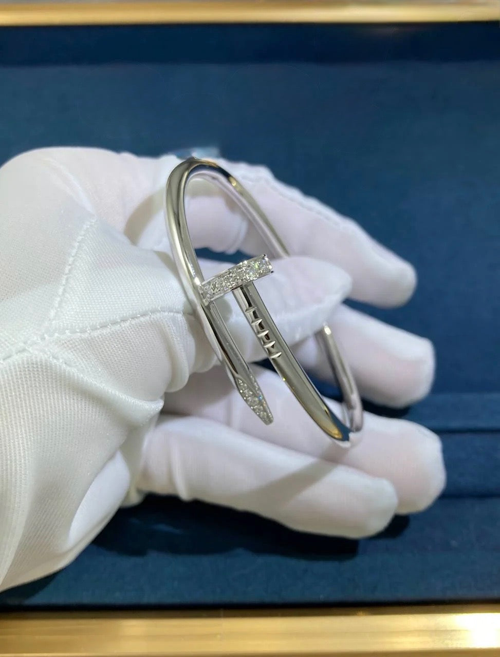 Bracelet clou avec diamants Moyen modèle