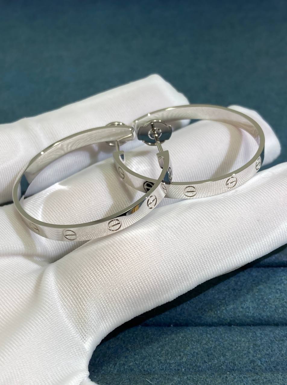 Love hoop earrings