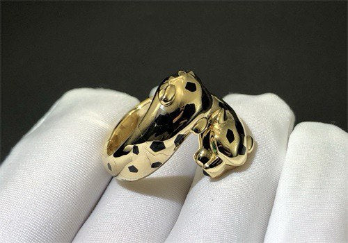 Panther double head articulated ring, Classic model