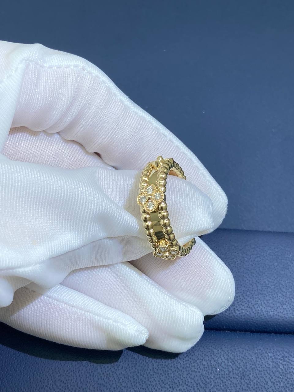 VC floral ring with diamonds, Small model