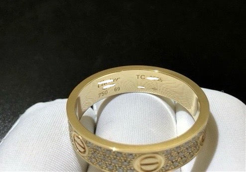 Love full pave diamond ring, Classic model