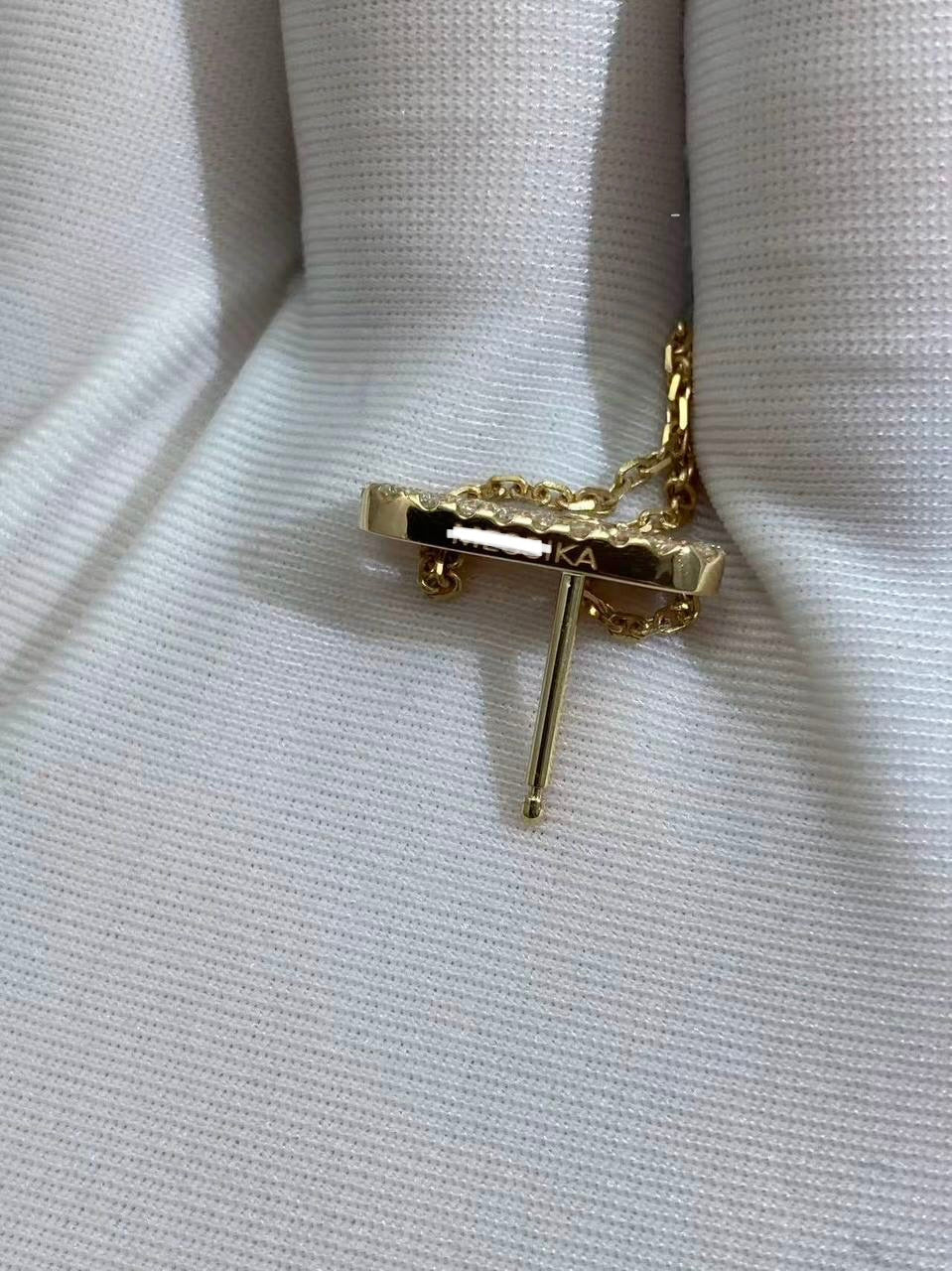 MSSK move uno chain and stud earrings