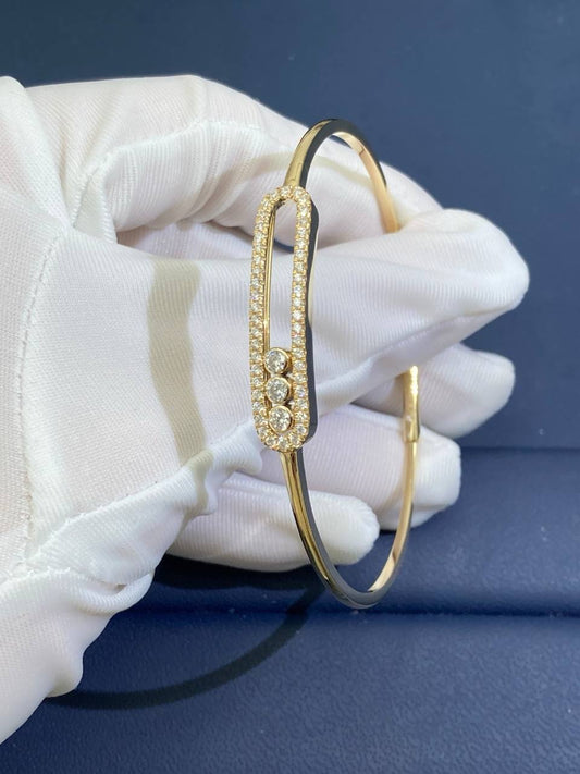 MSSK pave diamond thin bracelet
