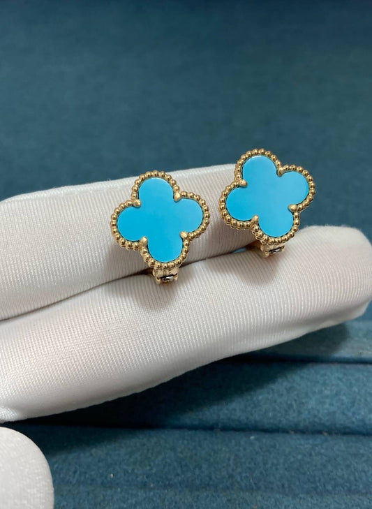 VC Turquoise earrings 15mm