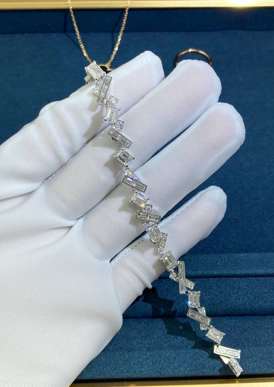 GRFF full pave diamond tread bracelet