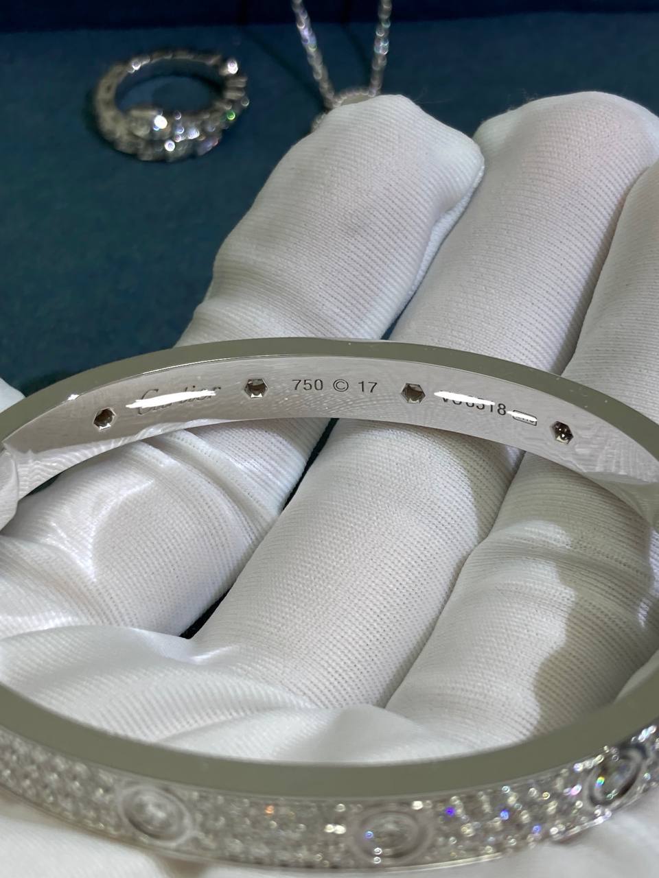 Love full pave diamond bracelet
