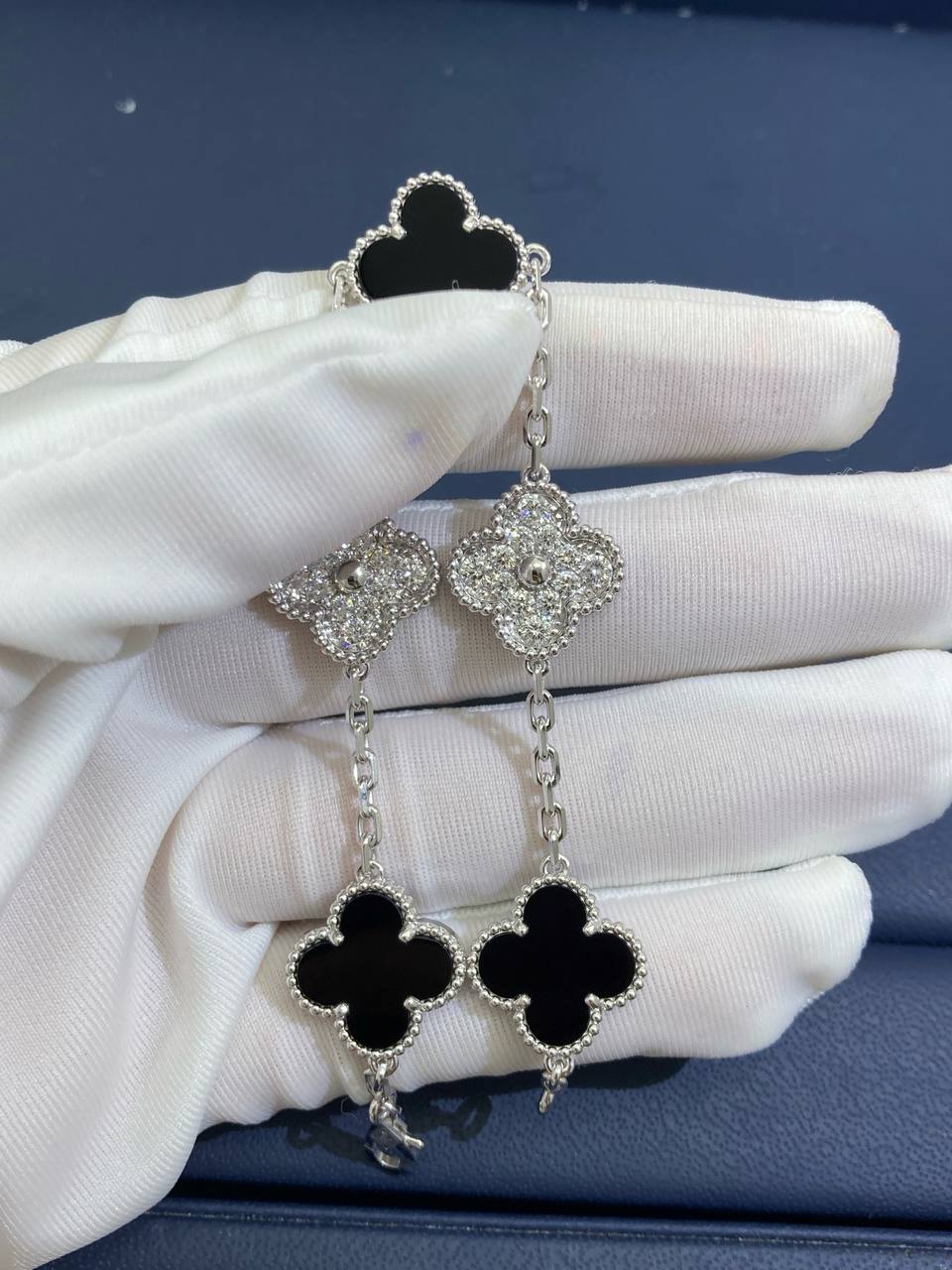 VC Onyx bracelet with diamonds