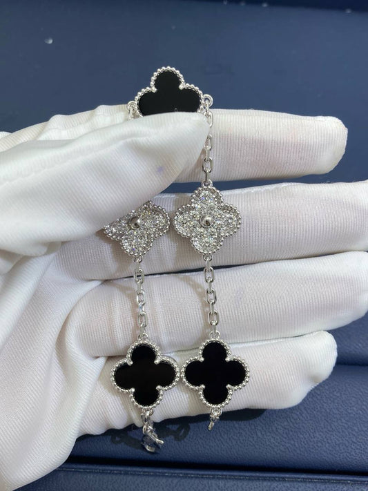 VC Onyx bracelet with diamonds