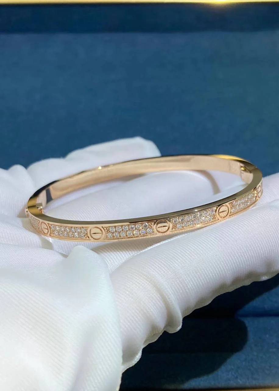 Love full pave diamond bracelet Small model