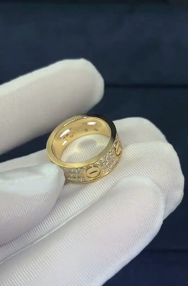 Love full pave diamond ring, Classic model