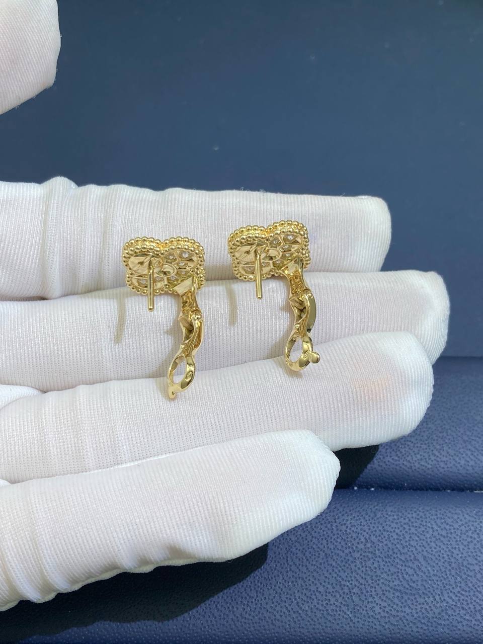 VC full pave diamond earrings 15mm