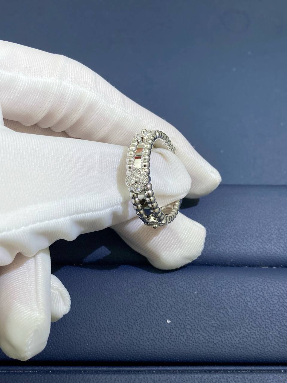 VC floral ring with diamonds, Small model