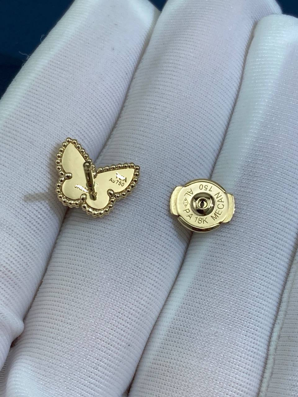 VC butterfly Mother-of-Pearl earrings, Mini model