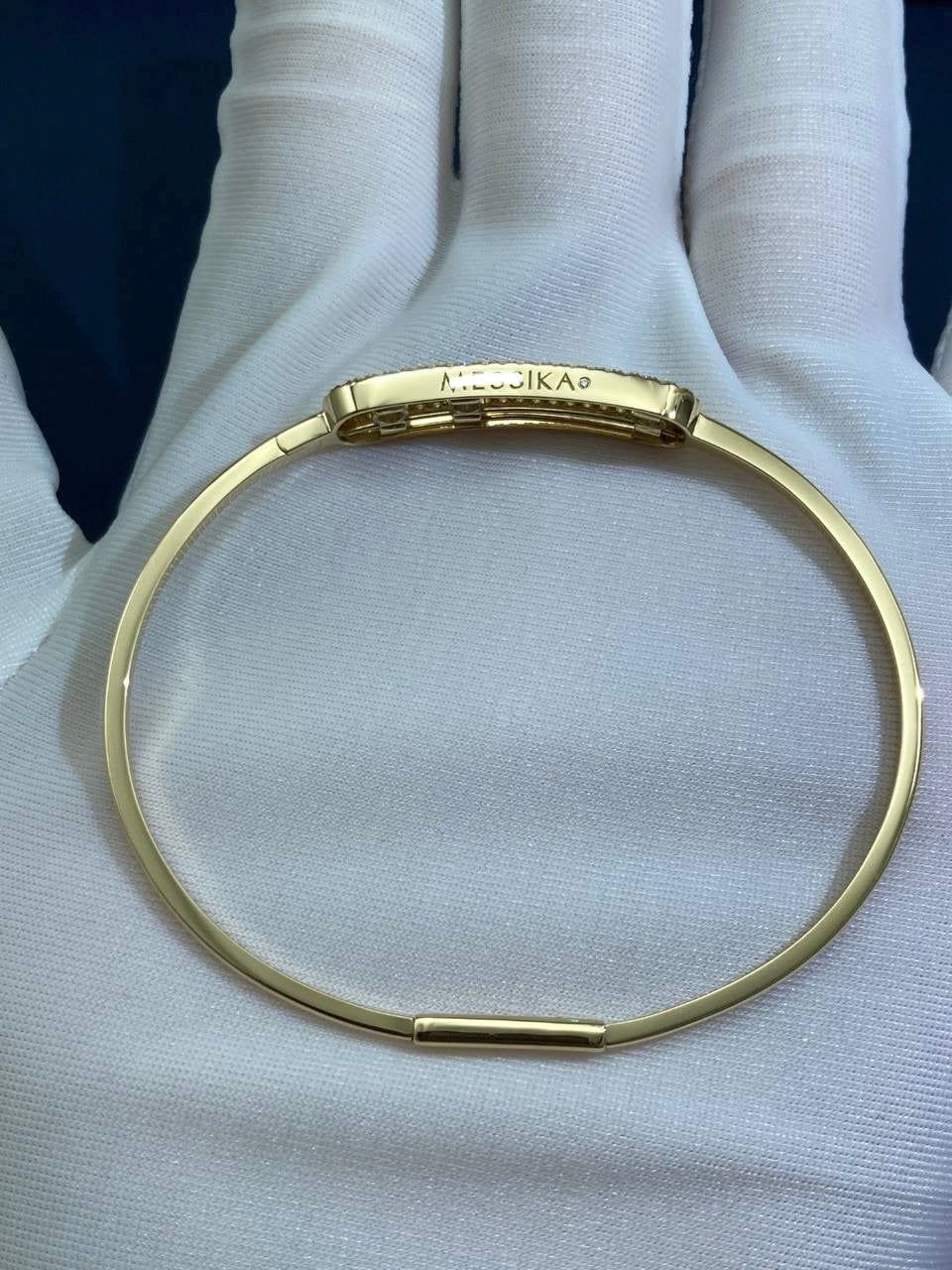 MSSK pave diamond thin bracelet