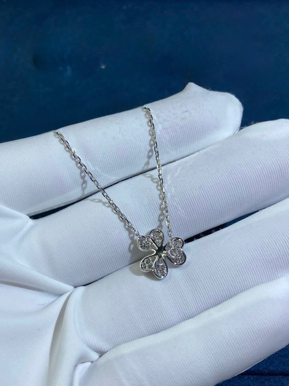 VC floral full pave diamond bracelet, Mini model