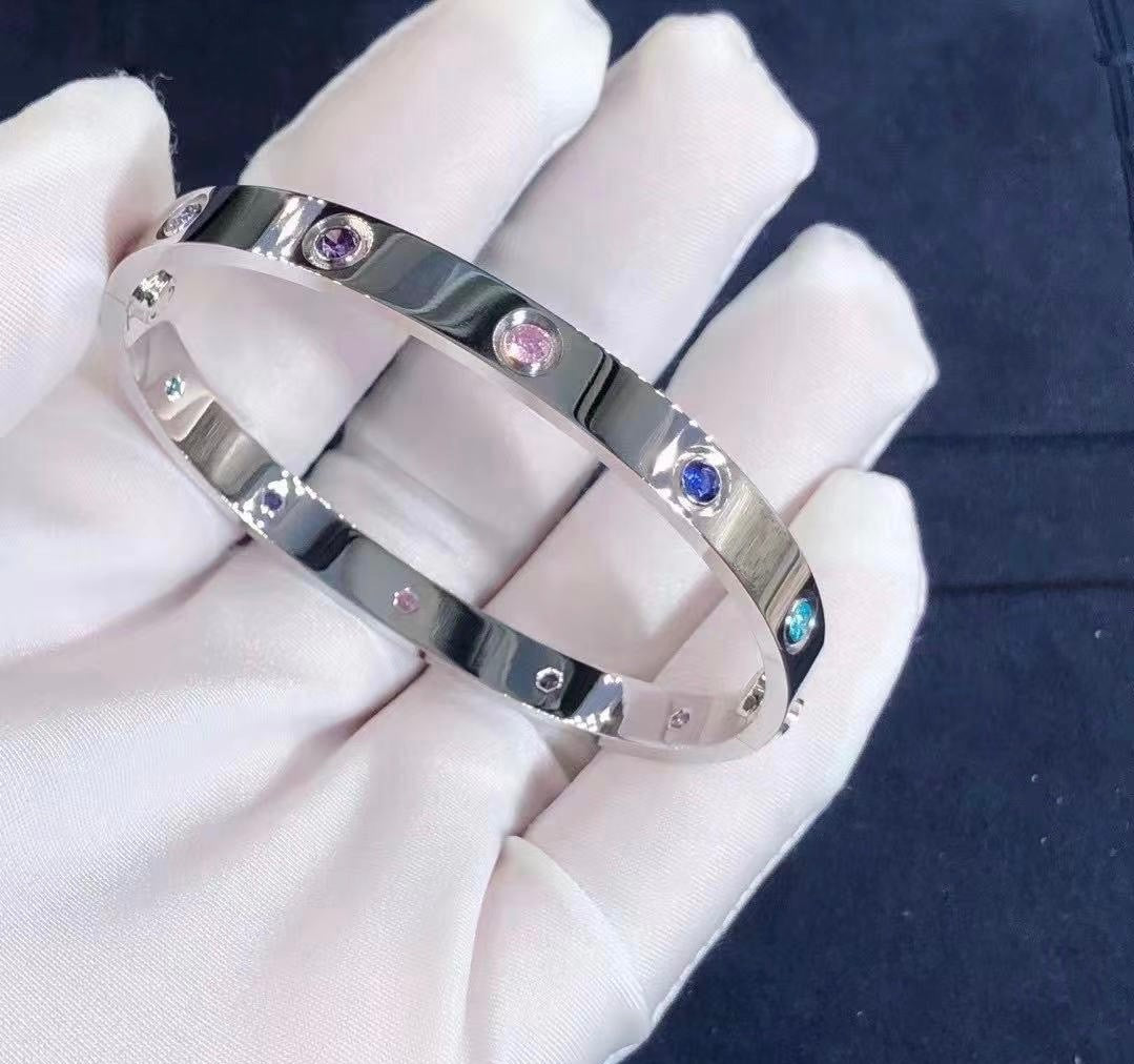 Love Multi-gem rainbow bracelet, Classic model