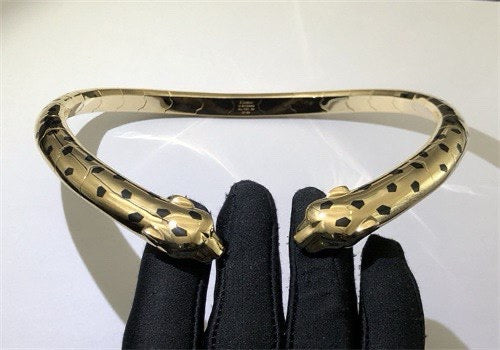 Panther double-head necklace