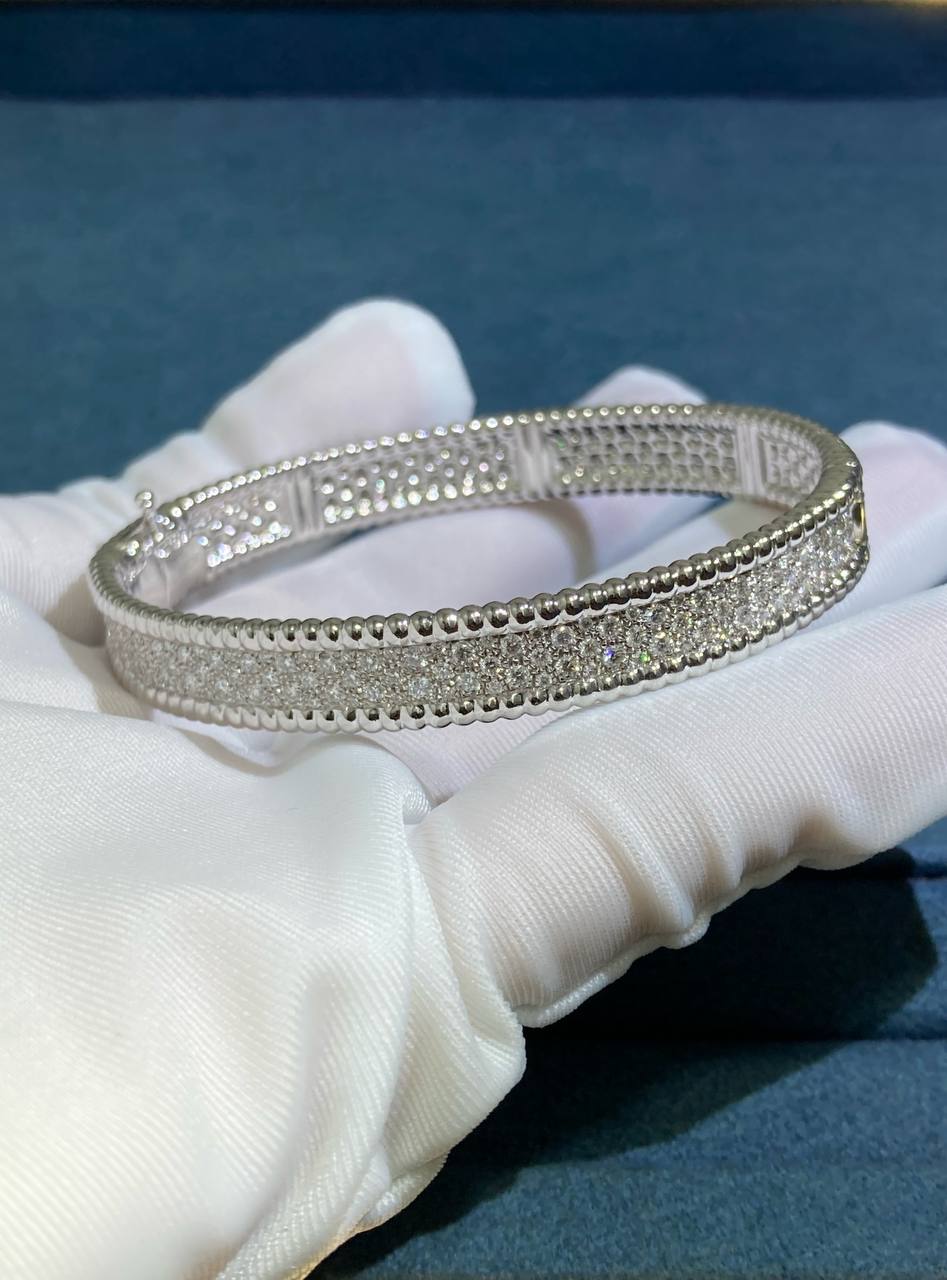 VC three-row full pave diamond bracelet
