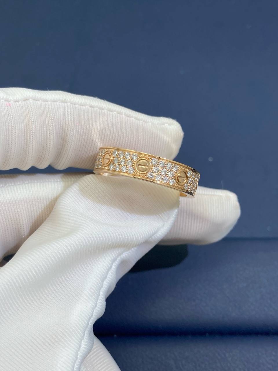 Love full pave diamond ring, Small model