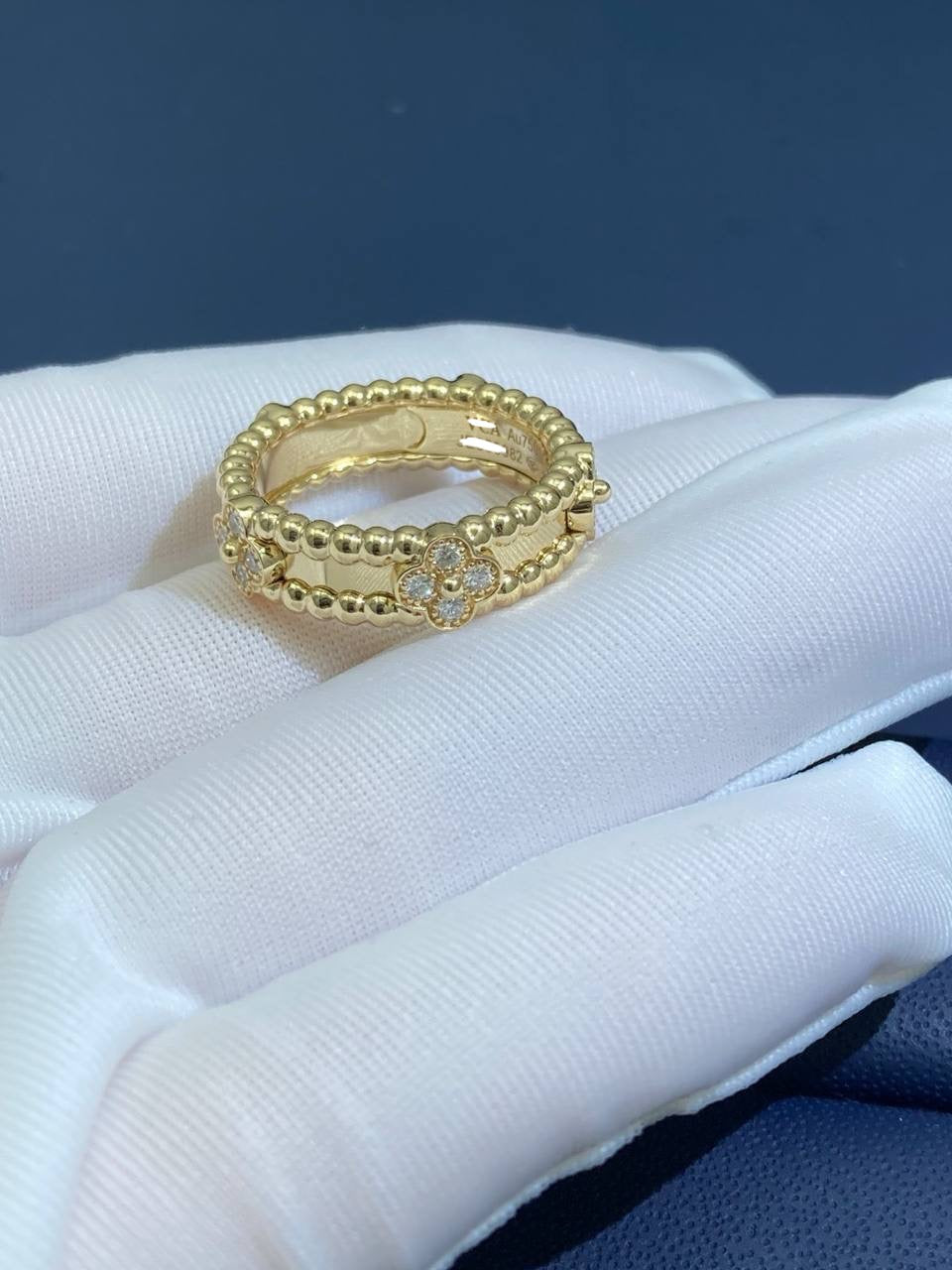 VC floral ring with diamonds, Small model