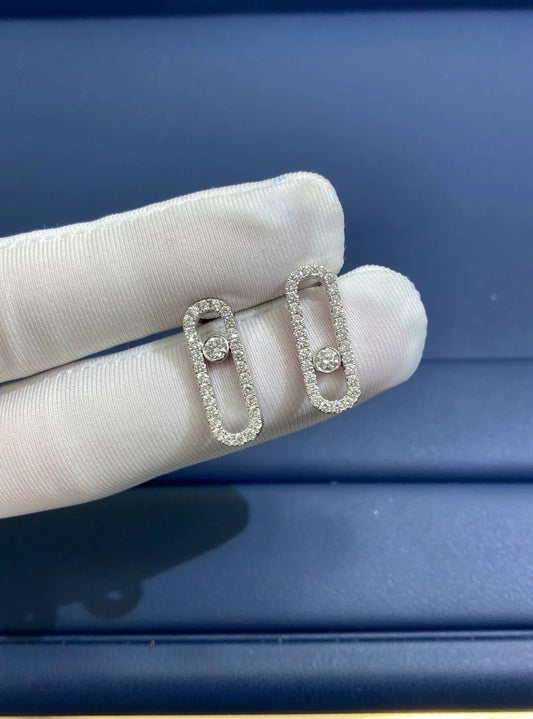 MSSK full pave diamond earrings